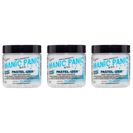 (Trio Pack) Manic Panic - Pastel-Izer/ Mixer Creme- Vegan & Cruelty Free, Softens Tones Of The Hair Dye Colour For A Lighter, More Delicate Shade