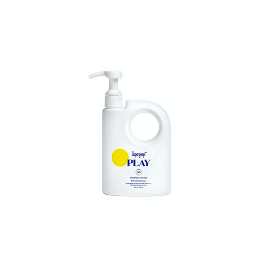 Supergoop! PLAY Everyday SPF 50 Lotion, 18 oz - Reef-Safe, Broad Spectrum Sunscreen for Sensitive Skin - Water & Sweat Resistant Body & Face Sunscreen