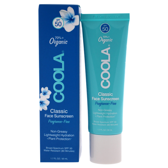 Coola Classic Face Sunscreen Moisturizer SPF 50 - Frafrance-Free - 1.7 oz Sunscreen