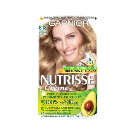 Garnier Nutrisse CrÃme Natural Medium Beige Blonde 8.13