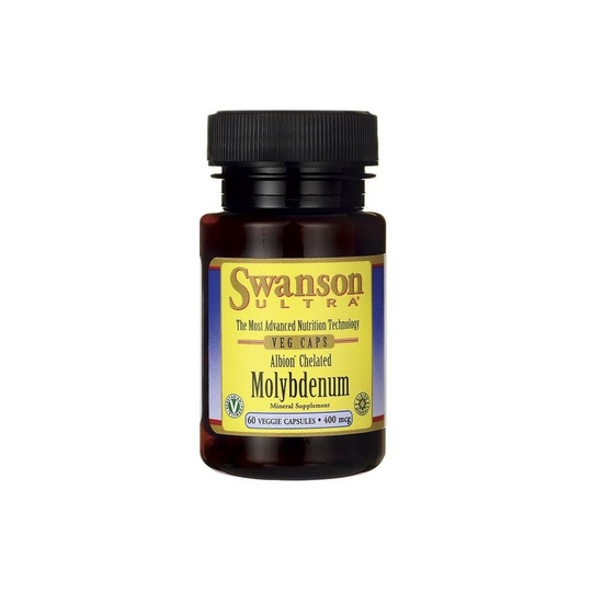 Swanson Albion Chelated Molybdenum, 400mcg - 60 vcaps
