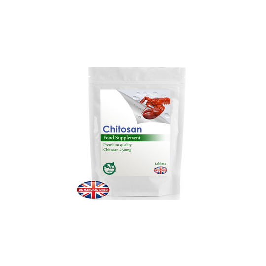 Chitosan 250mg Crustaceans (90 Tablets) Fat Cholesterol Reducer UK