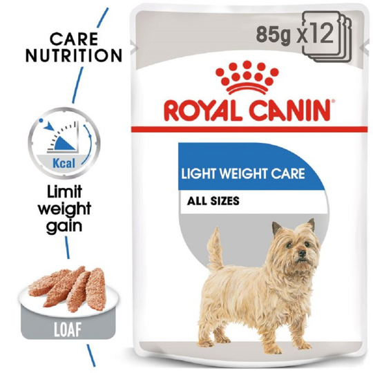 (Saver Pack: 24 x 85g) Wet Adult Dog Food Care Nutrition Light Weight Care Royal Canin