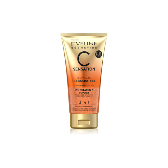 Eveline C Sensation Revitalizing Cleansing Wash Gel 3in1 for Oily and Combination Skin 150ml