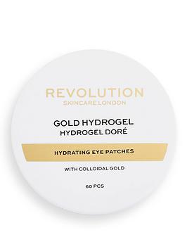 Revolution Beauty London Revolution Skincare Gold Eye Hydrogel Hydrating Eye Patches with Colloidal Gold, One Colour, Women