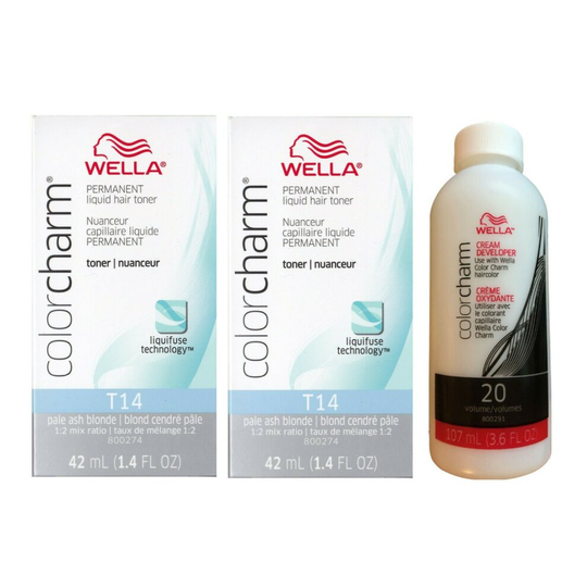 (Wella T14 + T14 + Wella Developer Vol 20) Wella T18 / T14 / T11 / T27 / T28 / 050 / Developer Vol 20