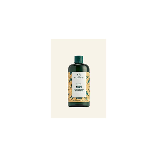 THE BODY SHOP Ginger Anti-dandruff Shampoo FOR DRY, FLAKY SCALPS VEGAN, 400 ML NEW OUTER DESIGN