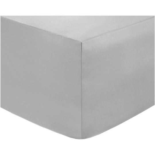 (Small Double, Silver) 200 Thread Count 100% Egyptian Cotton Fitted Sheet