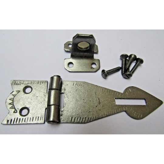 Hasp And Staple Arrow Head Antique Iron