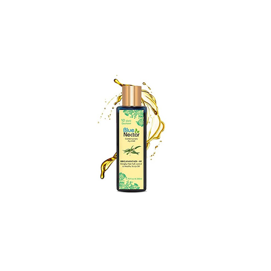 Blue Nectar Briganantadi Hair Fall control & Healthy Scalp Oil (200 ml,6.76 fl oz)