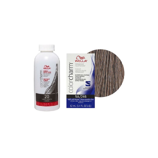 (5A + Developer (Vol. 20) 3.6oz) Wella Color Charm Permanent Liquid Color | Wella Permanent Hair Dye