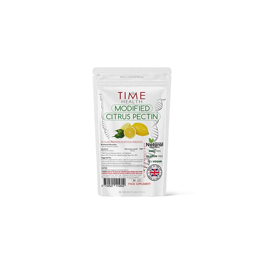 Modified Citrus Pectin (MCP) - Over 90% Galacturonic Acid - Naturally Derived from Lemon - Vegan - UK Made Supplement - Zero Additives (60