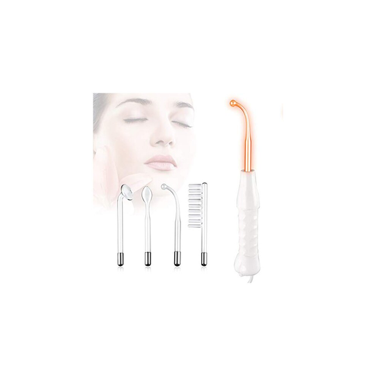 High Frequency Facial Wand Machine, ?FAZJEUNE 4 in 1 Portable Frequency Face Massager Face Care Skin Tightening Machine Set Acne Spot Treatment K