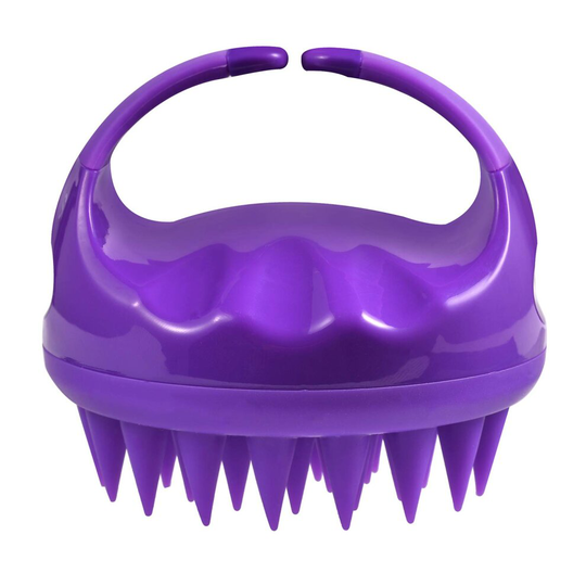 Vebiys Upgraded Hair Scalp Massager Shampoo Brush, Soft Silicone Care Comb For Hair Cleaning And Rejuvenating (Purple)