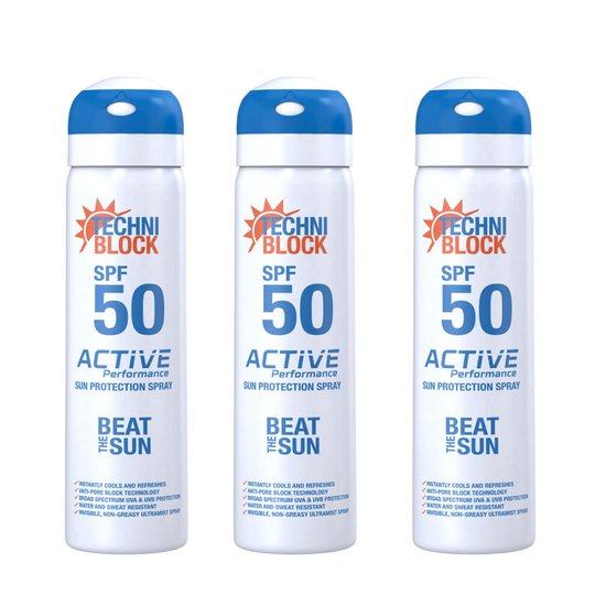 3 for 2 Offer Techniblock SPF 50 150ml Sunscreen Bundle