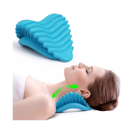 (C) Neck Shoulder Stretcher Relaxer Cervical Chiropractic Traction Device Pillow for Pain Relief Cervical Spine Alignment Gift
