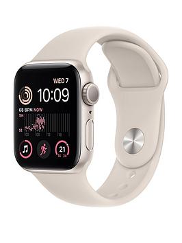 Apple Watch Se (Gps, 2022), 40Mm Starlight Aluminium Case With Starlight Sport Band