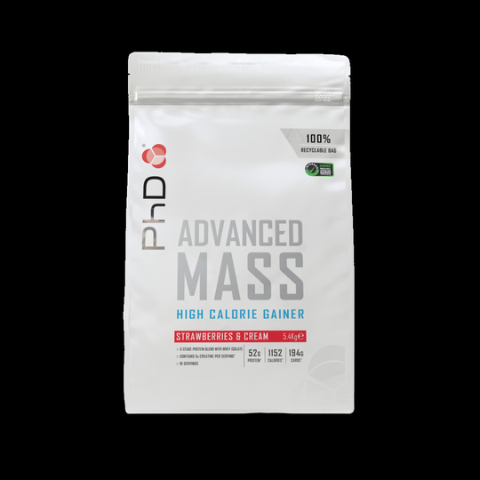 (Strawberries & Cream) PHD Nutrition Advanced Mass 5.4kg