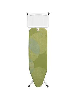 Brabantia Calm Rustle Ironing Board (B), Steam Iron, White Frame