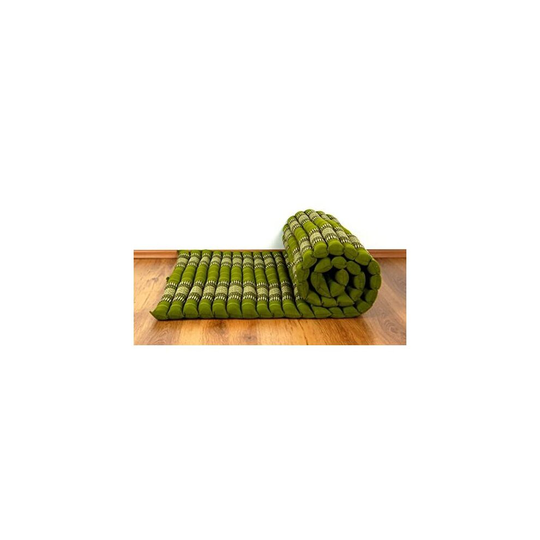 190x75cm Roll-Up Mat Thai Massage, Asian Mattress, 100% Kapok Filling for Yoga, Fitness and Relaxation, (Roll Up Mattress M)