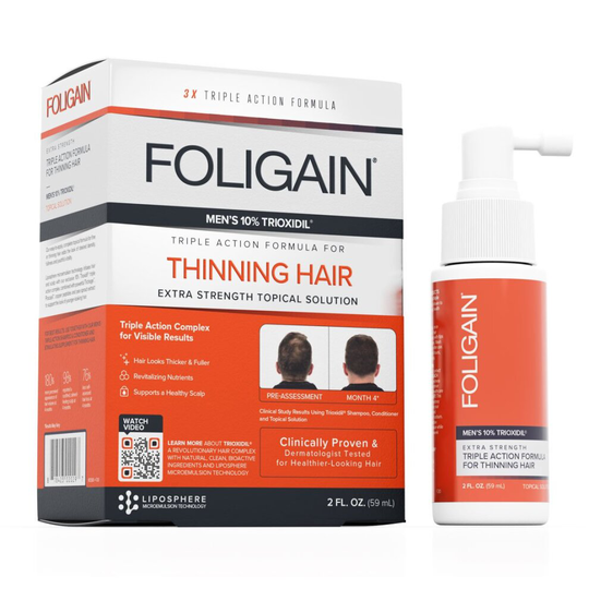 FOLIGAIN HAIR REGROWTH TREATMENT For Men with 10% Trioxidil