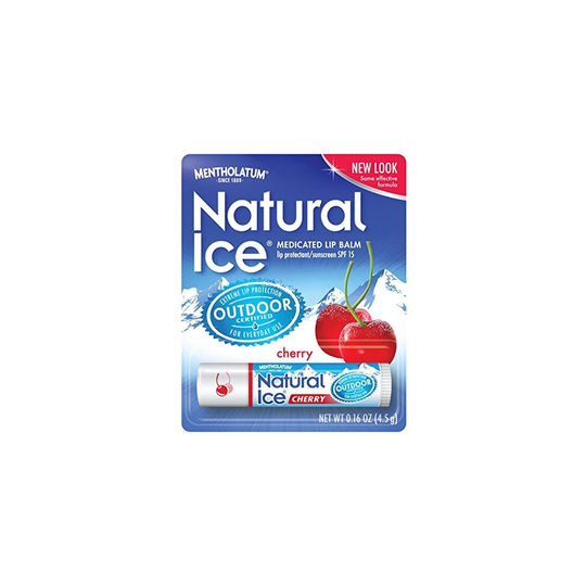 Natural Ice Cherry - SPF 15 lip balm in Pack of 12 (4.5g each), Cherry Flavor
