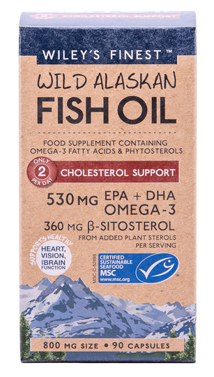 Wiley's Finest Cholesterol Support, 90 Fcaps