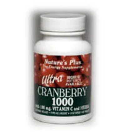 Nature's Plus Ultra Cranberry 1000 S/R, 1000mg, 90 Tablets