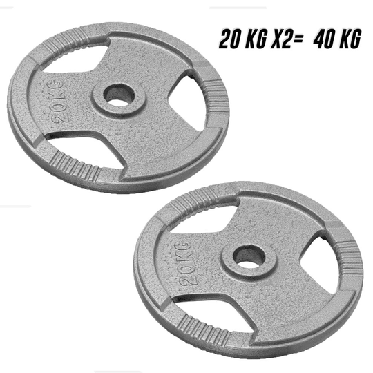 (20Kg x 2 = 40Kg) Standard 1-Inch Cast Iron Plate Weight Plate