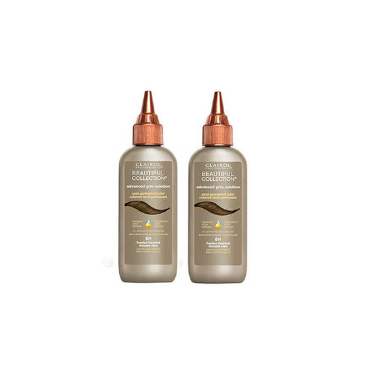 (2 Pks Discount) Clairol Beautiful Collection 6N Toated Hazenut