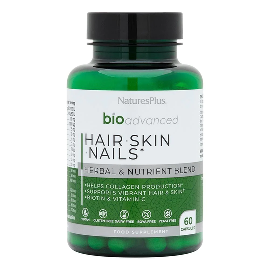 Nature's Plus Bioadvanced Hair Skin Nails, 60CAPS
