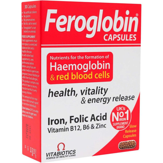 Vitabiotics Feroglobin B12 Capsules 30's