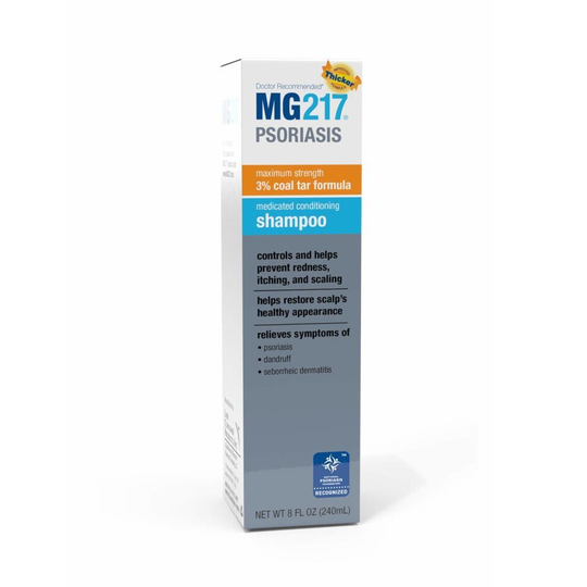 MG217 Psoriasis Medicated Conditioning 3% Coal Tar Shampoo - 8 oz Bottle