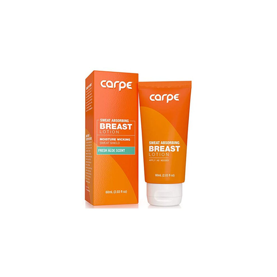 Carpe No-Sweat Breast - Helps Keep Your Breasts and Skin Folds Dry - Sweat Absorbing Lotion - Helps Control Under Breast Sweat - Great For Chafing and