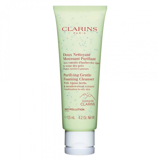 Clarins Purifying Gentle Foaming Cleanser 125ml - With Alpine Herbs & Meadowsweet Extracts