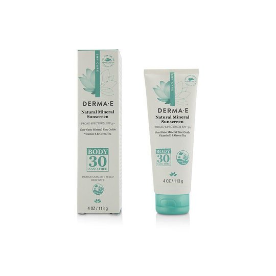 Derma E Natural Mineral Sunscreen Broad Spectrum SPF 30 - Body 113g/4oz