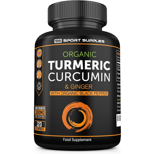 Organic Turmeric Capsules High Strength and Black Pepper Curcumin