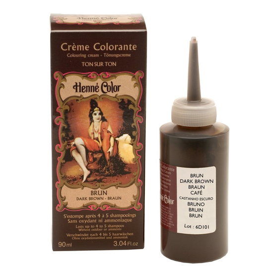 Henne Color Brown Henna Hair Colouring Cream 90 ml