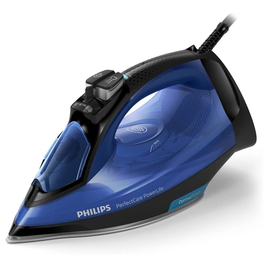 Philips PerfectCare PowerLife Steam Iron 2500W 300ml Water Tank - Blue