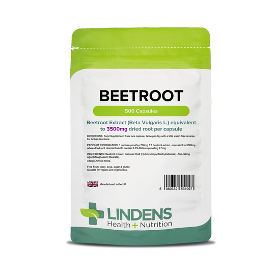 Lindens Beetroot 3500mg Capsules 500 (1097)