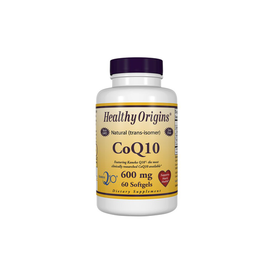 Healthy Origins CoQ10, 600mg x 60 Softgels,(Kaneka Q10),Non GMO