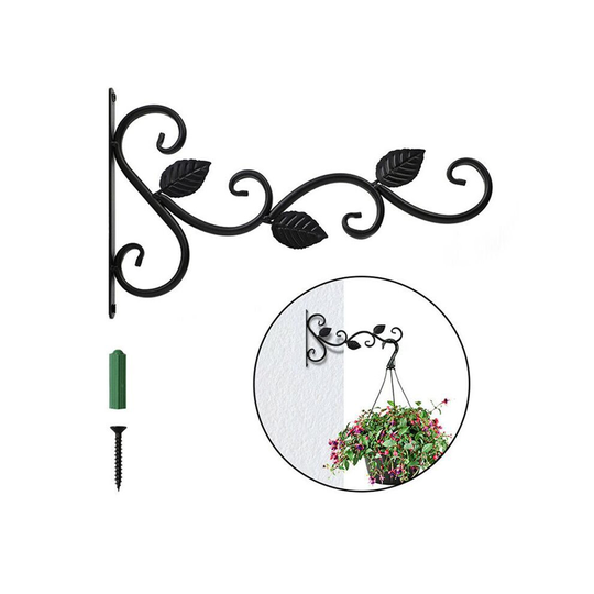 Metal Wall Hanging Bracket Iron Hook Art Support Plant Hanger Garden Decor