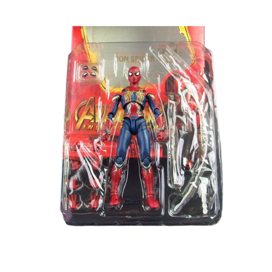 (Iron) Marvel Spiderman Action Figure Spiderman Serie Collection Toys Kids Fan Gift