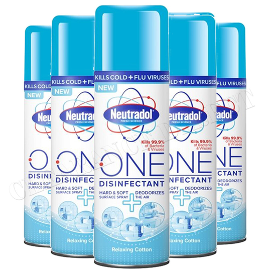 Neutradol One Disinfectant Spray Deodorizes 300ml Surface Air Relaxing Cotton
