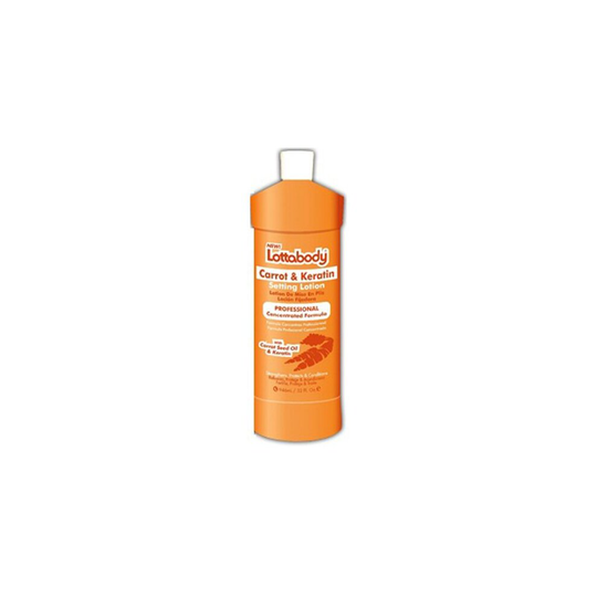 Lottabody with Carrot Seed Oil & Keratin Setting Lotion 32 Oz