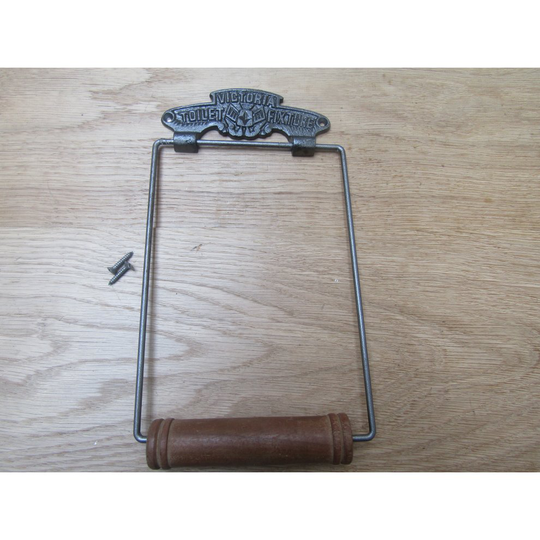 Large Victoria Toilet Roll Holder Antique Iron