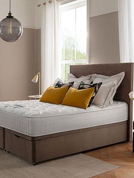 Silentnight Mila Velvet 1000 Memory Ottoman Storage Bed With Headboard