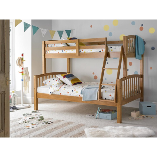 Mayflower Pine Triple Sleeper Solid Wood Pine Bunk Bed
