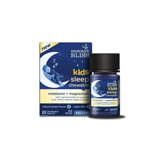 Mommys Bliss Kids Sleep Chewables with Melatonin + Magnesium, 3+ Years, 35 Ct,
