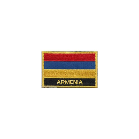 Armenia Flag Embroidered Patch - Sew or Iron on
